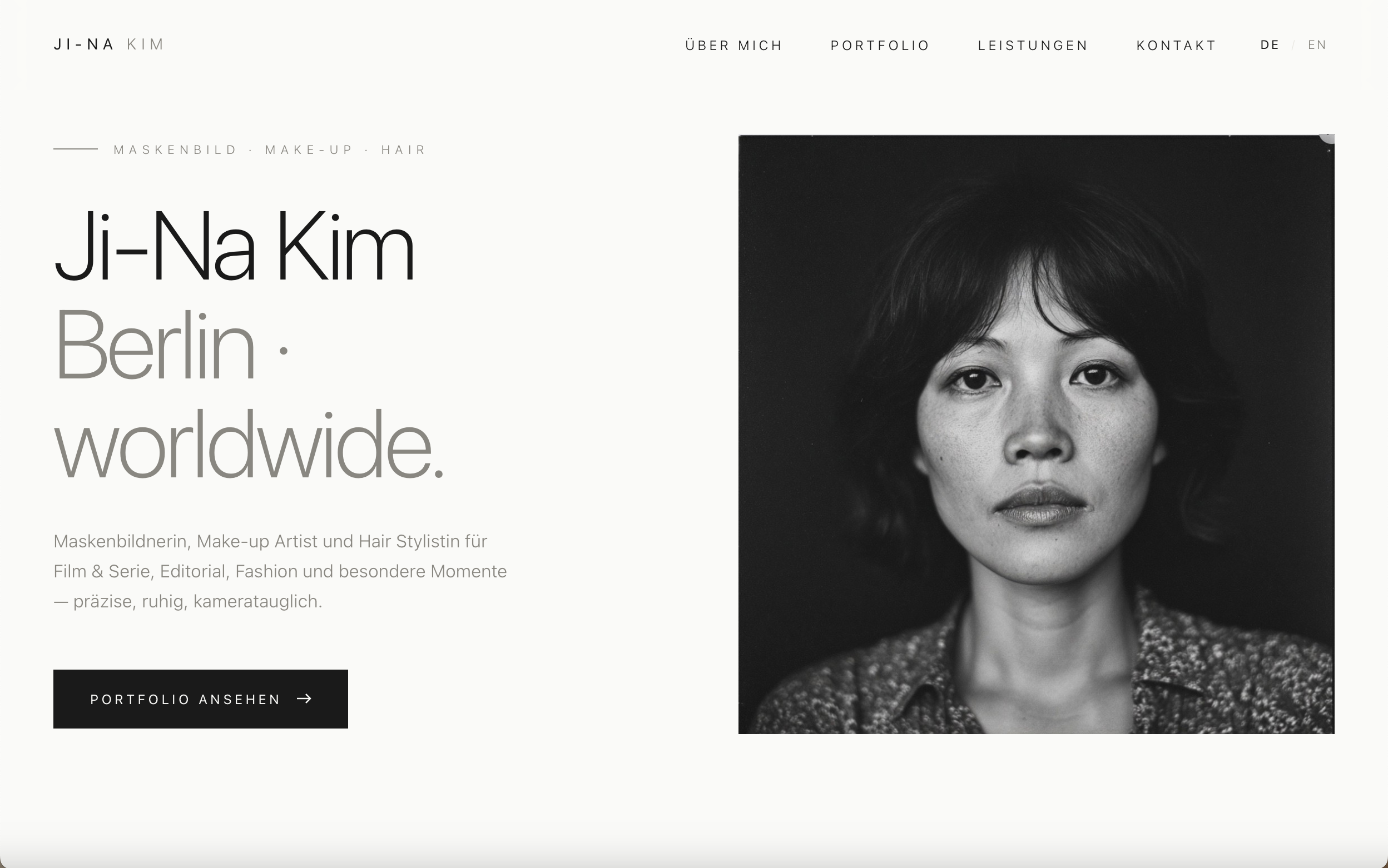 Ji-Na Kim — Editorial Brand Site